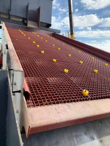 65Mn woven square wire screen used in mining industry