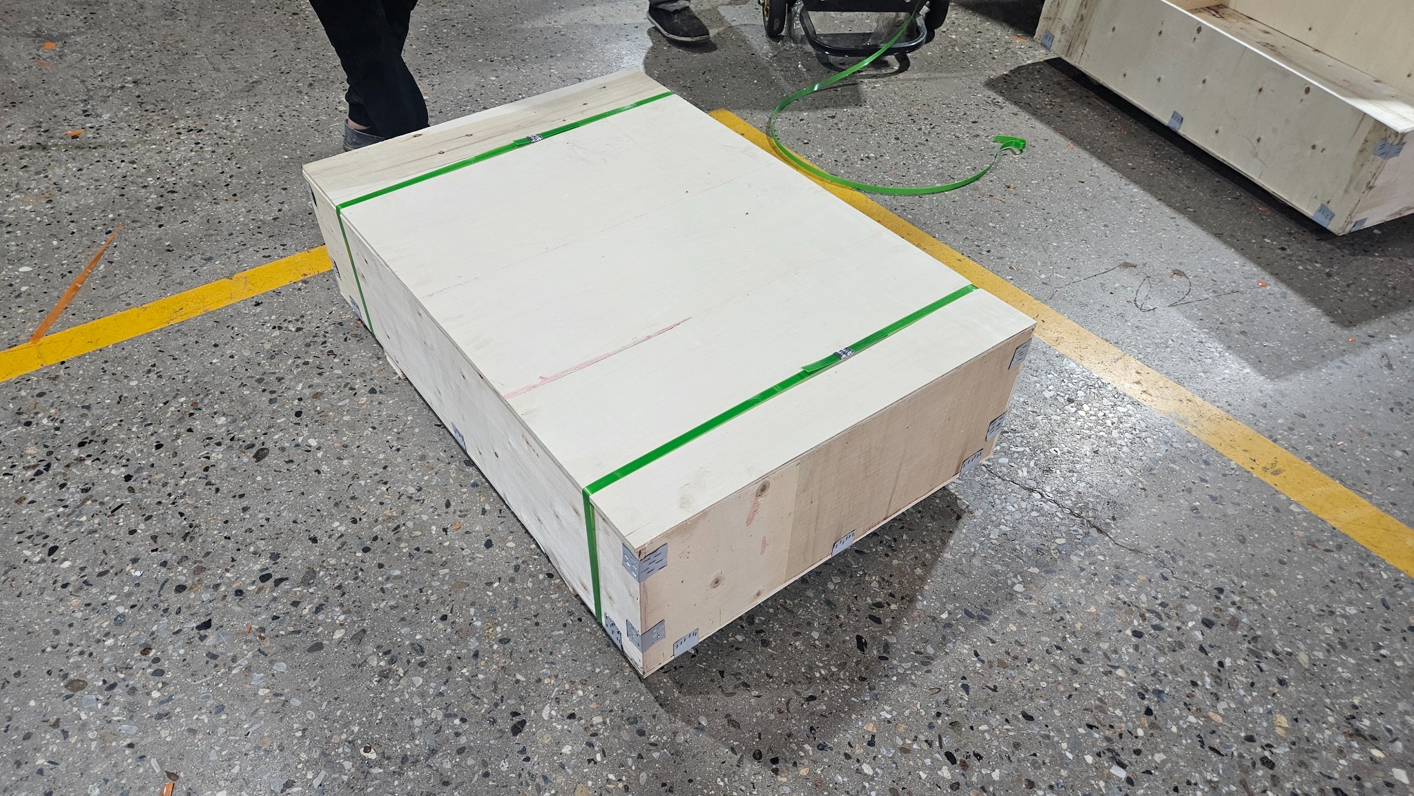 Packed export wooden case, ready for dispatch