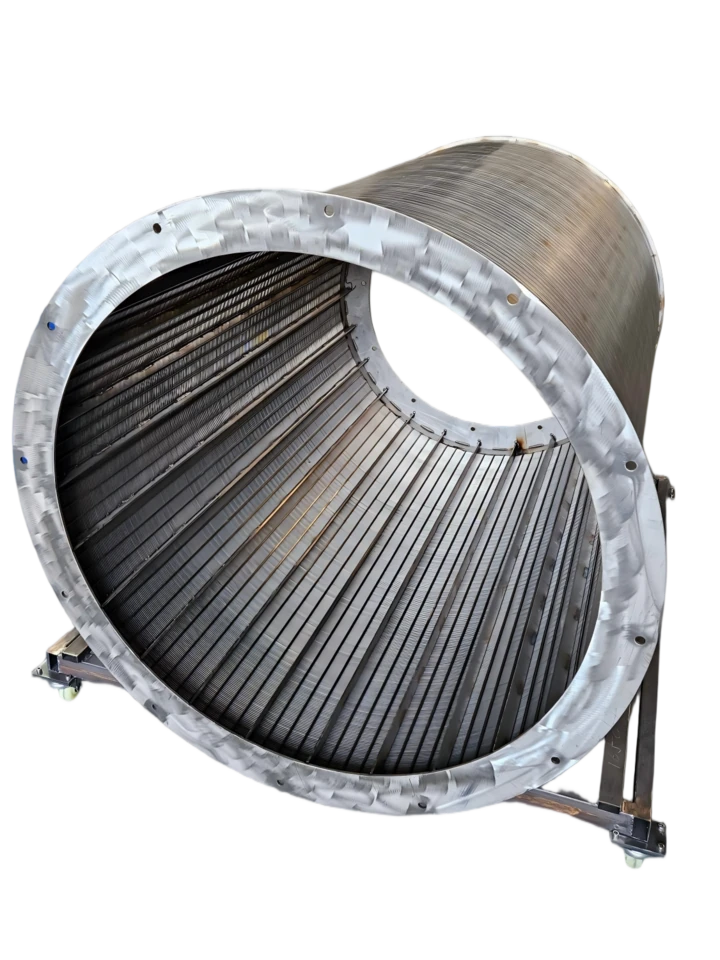 Wedge wire screen for separation and dewatering