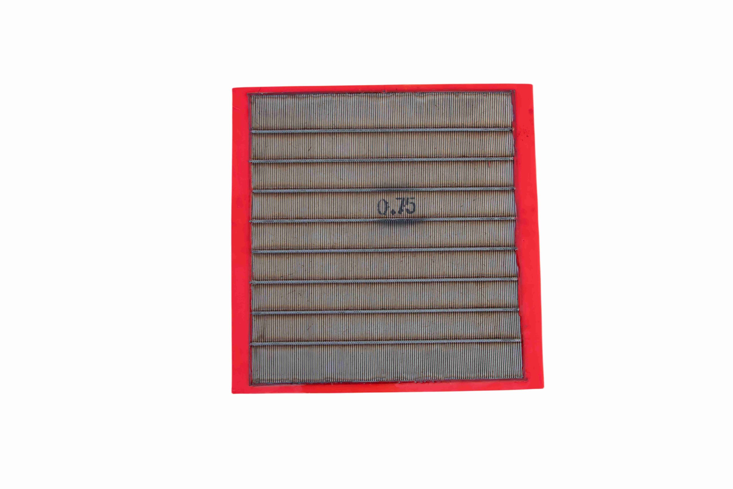 Polyurethane screen panel with embedded wire mesh for enhanced wear resistance and structural strength