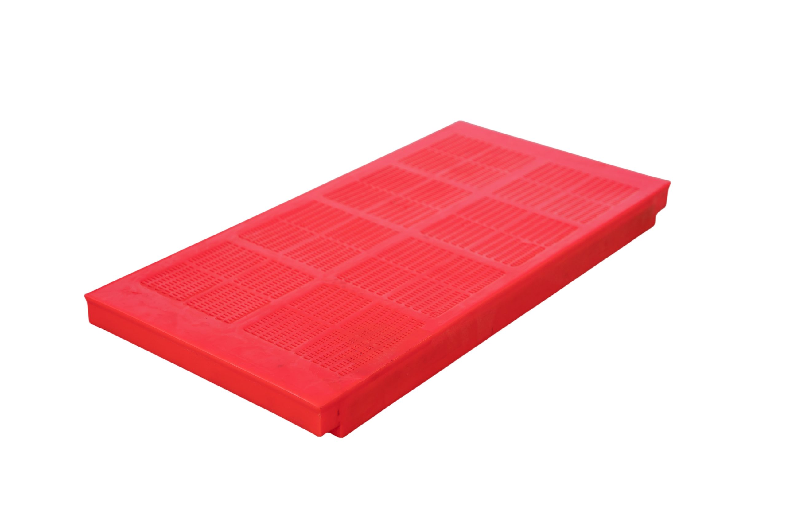 Polyurethane dewatering screen panel for fine coal and washed sand dewatering