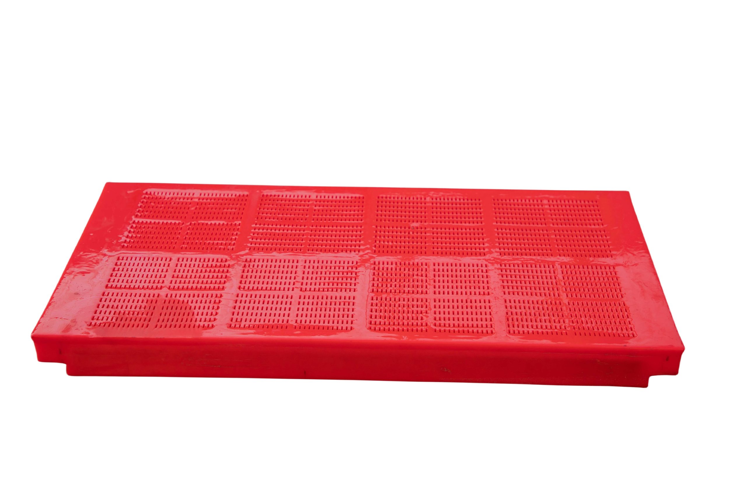 Polyurethane dewatering screen panel for fine coal and washed sand dewatering