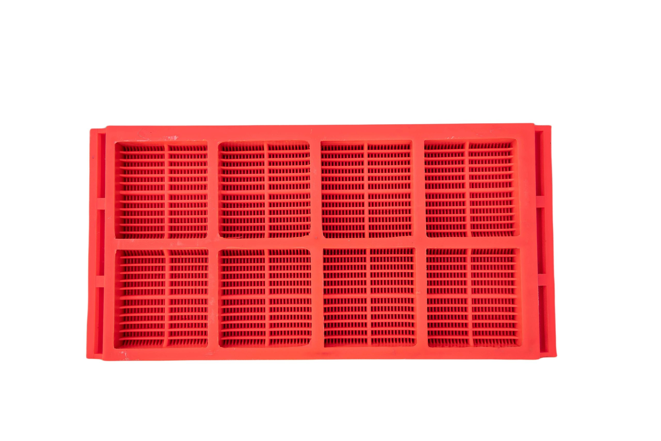 Polyurethane dewatering screen panel for fine coal and washed sand dewatering