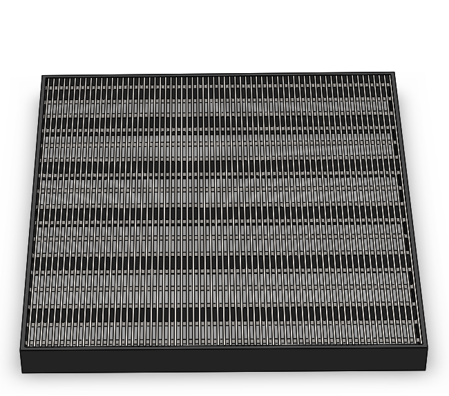 Wedge wire screen panel for precision filtration and heavy-duty screening